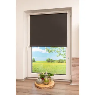 Seitenzugrollo K-HOME "Thermo Klemmfix-Rollo" Gr. 32, schwarz, B:30cm H:150cm, Polyester, Rollos, Seitenzugrollo, 1 Stück, Topseller