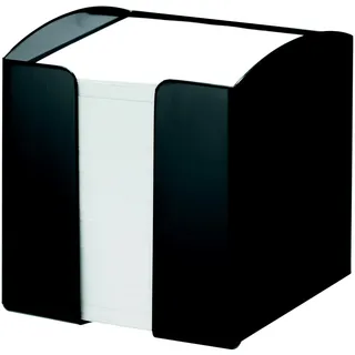 Durable Zettelkasten Trend, schwarz, 1701682060 | Zettelbox für 90x90 mm Notizzettel, Breite 100 mm, inklusive Papier, für den Schreibtisch