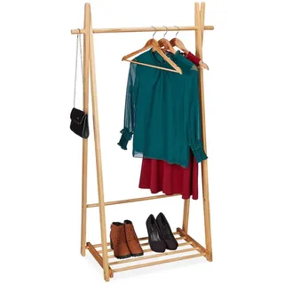 Relaxdays Kleiderständer Relaxdays 153 x 87,5 x 45 cm Kiefer