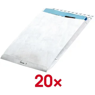 TYVEK DUPONT Tyvek® Dupont, Versandtasche + Luftpolstertasche, Tyvek Faltentasche DIN B4 (20 x)