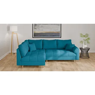 Home Affaire Eckcouch Polyester 2-Sitzer Blau
