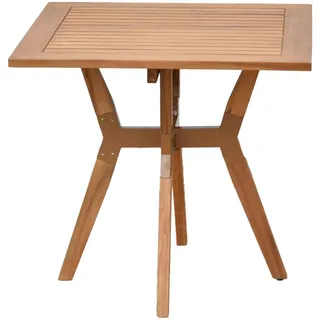 Merxx Bistrotisch 70 x 70 x 65 cm Beige/Braun
