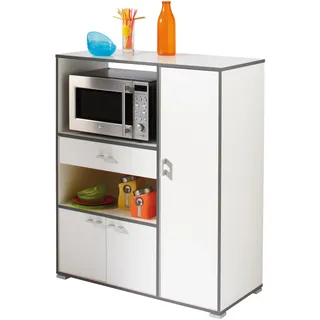 Demeyere Buzz Küchenschrank, Spanplatte und Melamin, Weiss, 90 x 112 x 40 cm, Weiß