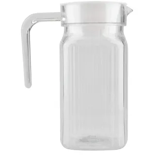 Saftkrüge, transparenter Acryl-Wasserkrug Saftkrug mit Deckel und Griff Gebrochene beständige Getränkekrüge zur Aufbewahrung von Wassermilch-Saft-Tee-Limonade[500ML]