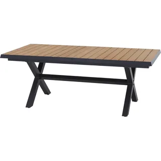 Siena Garden Gartentisch Sincro Rechteckig ausziehbar Holz Teak 100 cm x 200 cm
