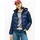 Damen Steppjacke Down Casual Jacket mit Kapuze blau Dark night navy M