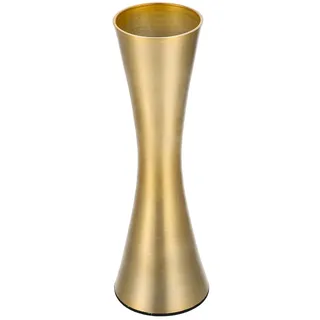 VICASKY Metallvase Aluminium Modern Schmale Blumenvase 6.73X2.17 Zoll Multifunktionaler Blumenhalter Für Tischdekoration Zuhause Büro Garten