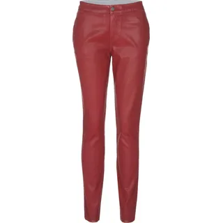 Diesel Damen Lederhose - Rot
