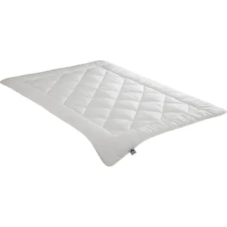 Irisette Merino Ganzjahresdecke - Produziert in Deutschland Bettdecke aus Schurwolle für den Übergang, 135 x 200 cm, weiß, - Weiß