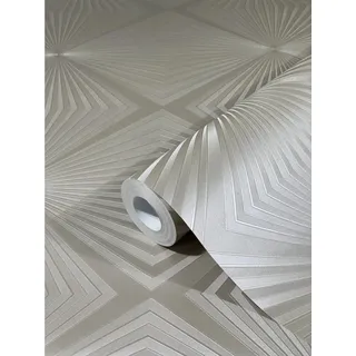 Glööckler Vliestapete Imperial Rauten Beige