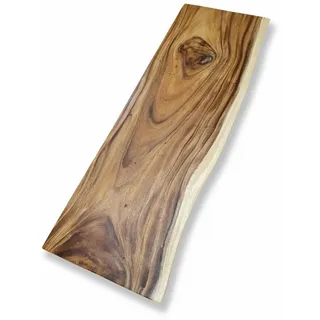 Regalbrett Suar Holz 100-200 cm Akazie Regal Bretter Massivholz Kommode Schrank - braun - 140cm