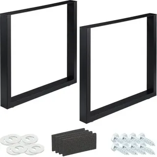 2er-Set Tischläufer schwarz - Schwarz