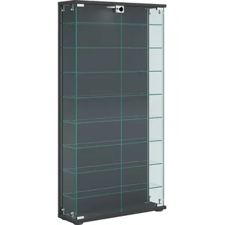 VCM Vitrine Buffetschrank Stelas 59 x 17 x 114 cm ANTHRAZIT