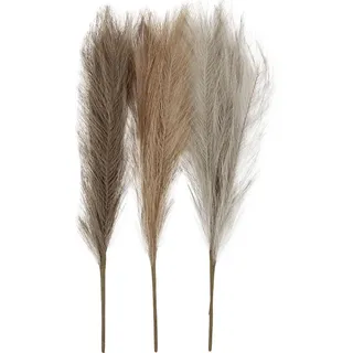 Creativ Company Pampasgras dekoratives Kunstgras Erdtöne 3 Stück - Beige