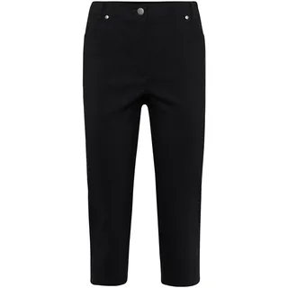 7/8-Hose GOLDNER "Kurzgröße Capri-Super-Stretch-Hose Carla", Damen, Gr. 21, K-Gr, schwarz, Obermaterial: 72% Viskose CV. 25% Polyamid PA. 3% Elasthan EL., Hosen 7/8-Hose