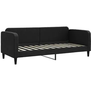Tagesbett Schwarz 80x200 cm Stoff - Schwarz