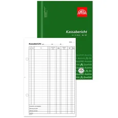 Kassaberichtsbuch 101OK, 5 Stk. (=1VE) DIN A4 hoch 2x50Blatt SD