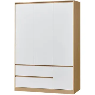 [en.casa] Kleiderschrank Bastheim 176x120x52 cm 6 Fächer