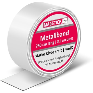 Stahlblech Magnet-Wandleiste als Haftgrund für Magnete I 2,5 Meter Magnetleiste selbstklebend, zuschneidbar I mag_141