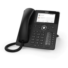 Snom D785 IP Telefon, SIP Tischtelefon Farbe + SmartScreen, 12 SIP-Identitäten, Sensorhakenschalter, Bluetooth, USB, 48 selbstbeschriftende Schlüssel (12 physische), Schwarz, 00004349