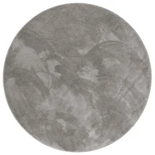 Pergamon Melia Hochflorteppich 120 x 120 cm Grau