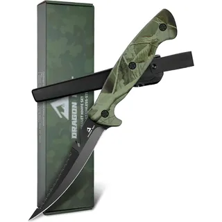 DRAGON RIOT Filetiermesser Fisch 13CM Edelstahl Anti-Rutsch-Griff