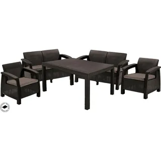 KETER Corfu Fiesta Gartenmöbel-Set, Braun, 223230