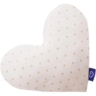 Träumeland Kuschelkissen Herz Twister 38 x 30 cm Beige