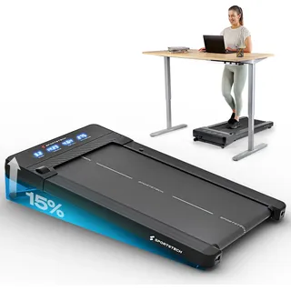 Sportstech Walking Pad sPad500 |  Automatische Steigung | Laufband für Zuhause und Schreibtisch | LED-Display | Home Office - Schwarz