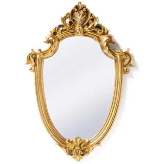 Funerom Wandspiegel, Vintage-Stil, 42,9 x 30 cm, goldfarben