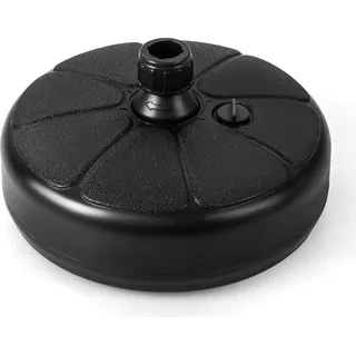 COSTWAY Sonnenschirmständer befüllbar, Schirmständer für Schirmstangen von 38 mm, Ø37 cm Marktschirmständer Sonnenschirm Ständer für Garten, Balkon - Schwarz
