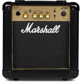 Marshall MG10G Gitarren-Combo-Verstärker, Übungsverstärker, geeignet für E-Gitarre – Schwarz und Gold