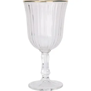 Excellent Houseware Weinglas gestreift 0,24 l