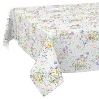 ANRO Wachstuchtischdecke abwaschbar 240 x 140 cm Blüten