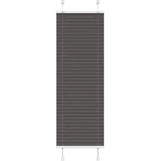 Plissee Schwarz 40x150 cm Stoffbreite 39,4 cm Polyester - Schwarz