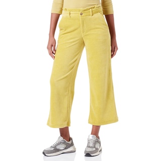 s.Oliver Damen 2121537 Cord Hose Culotte, Gelb, 40 EU