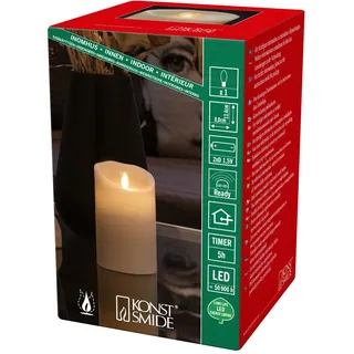 Konstsmide LED Kerze 13,4 cm cremeweiß
