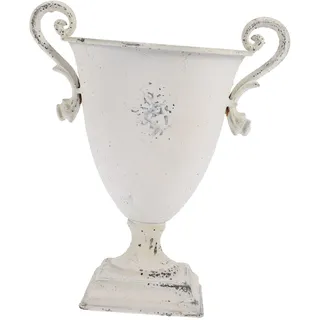 CLISPEED Tischblumentopf Amphore aus Eisen Vintage Metallvase für Innen und Außen Dekoration Rustikaler Blumentopf