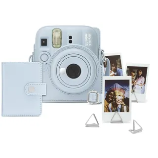 FUJIFILM instax mini 13™ Zubehörset, Accessory-Kit, inkl. Kameratasche, Mini-Album und Fotoclips, Frost Blue