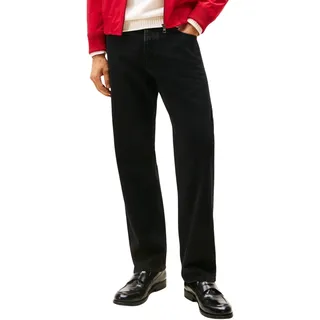 Tommy Hilfiger Herren Jeans Hose River Bona Black Relaxed Fit, Schwarz (Bona Black), 30W/28L