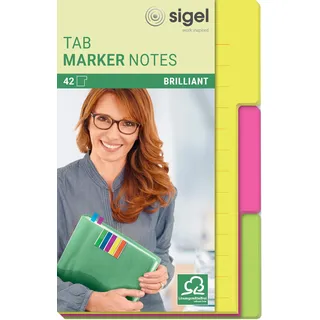 Sigel Tab Marker Notes Papier, 100x148mm HN206