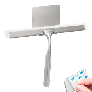 bremermann Duschabzieher Piazza Tape schwarz , Edelstahlfarben , Metall , 26.5x17.5x2.5 cm , Badezimmer, Baden & Duschen