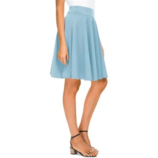 Urban CoCo Damen-Midirock, vielseitig, dehnbar, ausgestellt, lässig, hohe Taille