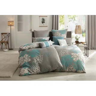 OTTO home Susan Blumen Blau 155 x 220 cm + 80 x 80 cm