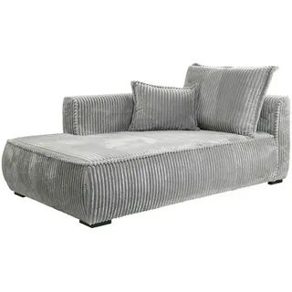 Mid.you Récamiere , Hellgrau , Textil , Kiefer , 203x101x185 cm , Made in Eu , Wohnzimmer, Sofas & Couches, Sofas, Recamieren