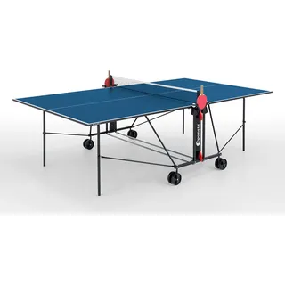 Sponeta S 1-43 i Indoor-Tischtennisplatte, 19mm, blau, mit Netz, 214.3010/L - Blau