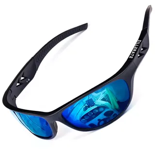 Sonnenbrille Herren Polarisiert Sport Brille - Sportbrille für Men & Damen zum Fahren Radfahren Golf Angeln Laufen Segeln Skifahren, UV400-Schutz, Leichter, langlebiger TR90-Rahmen, Hartschalen-Etui