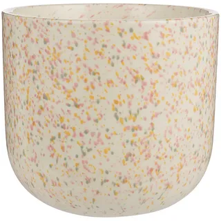 Butlers Blumenübertopf Spot , Beige , Keramik , 18 cm , Dekoration, Blumen & Blumentöpfe, Übertöpfe