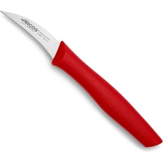 Arcos Serie Nova - Schälmesser - Klinge Nitrum Edelstahl 60 mm - HandGriff Polypropylen Farbe Rot