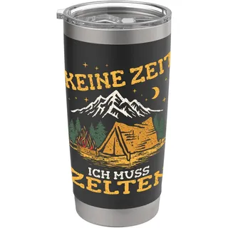 Outdoor Outfit Herren Damen Wald Natur Zelt Wandern Zelten Doppelwandiger Edelstahl-Thermobecher